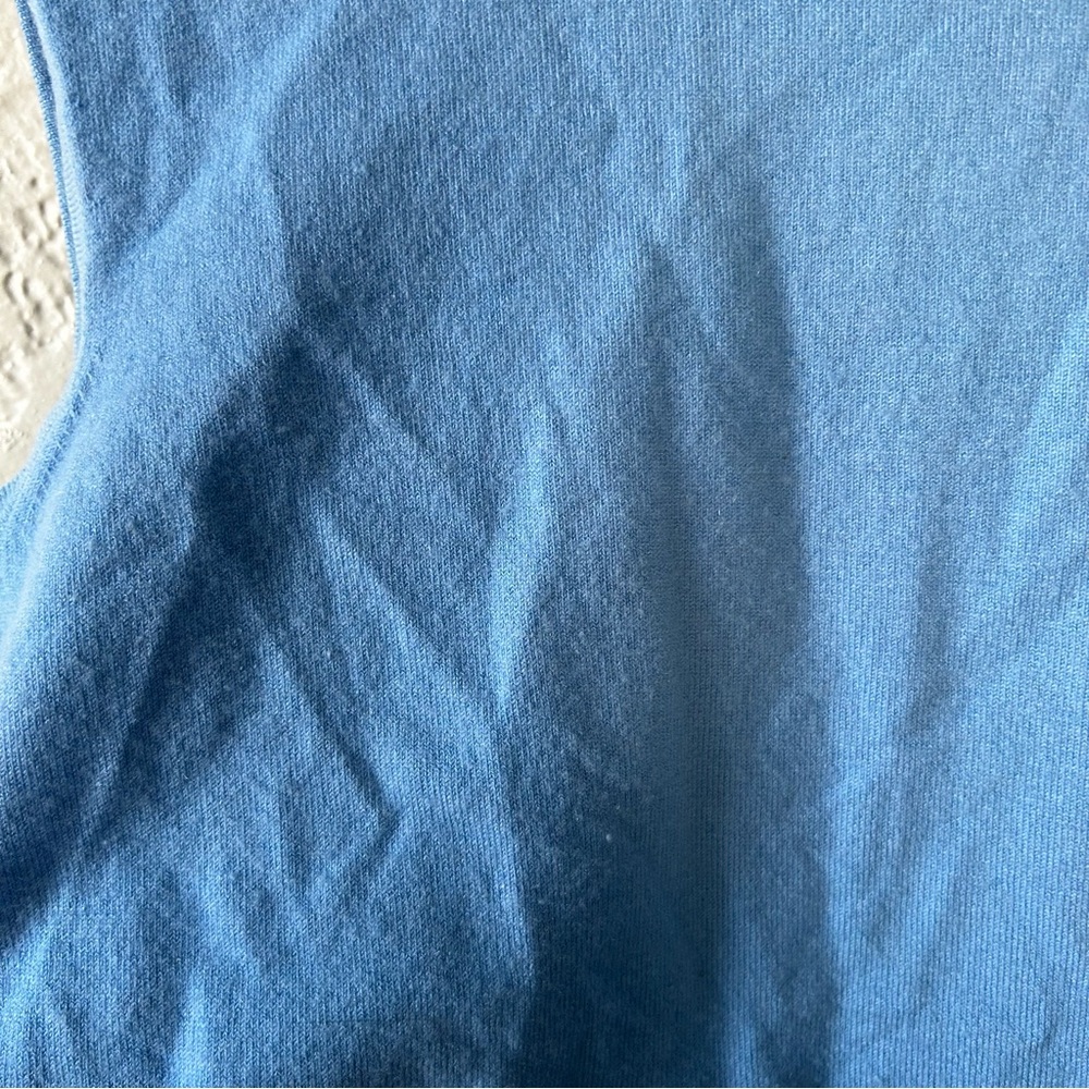J. Crew Cashmere Blend Knit Blue Top - Picture 4 of 7
